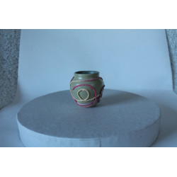 Pot terre cuite et laine